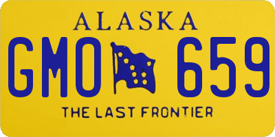 AK license plate GMO659