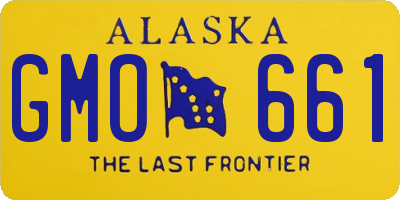 AK license plate GMO661