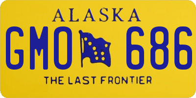 AK license plate GMO686