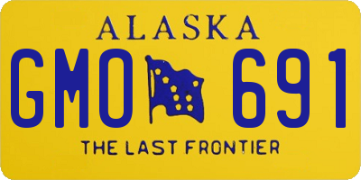 AK license plate GMO691