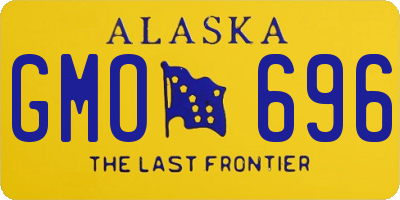AK license plate GMO696