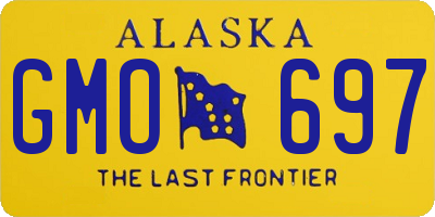 AK license plate GMO697