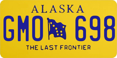 AK license plate GMO698