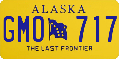 AK license plate GMO717