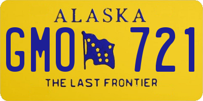 AK license plate GMO721