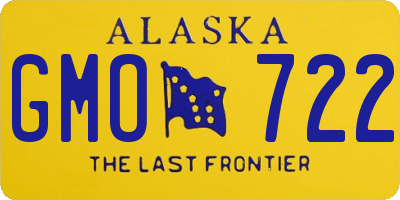 AK license plate GMO722