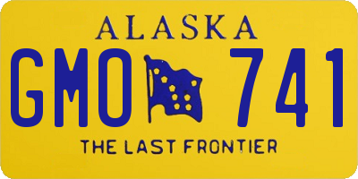 AK license plate GMO741
