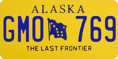 AK license plate GMO769