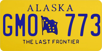 AK license plate GMO773