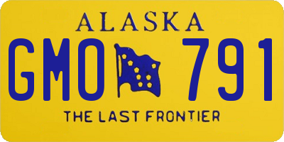 AK license plate GMO791