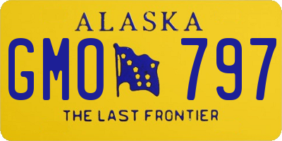 AK license plate GMO797