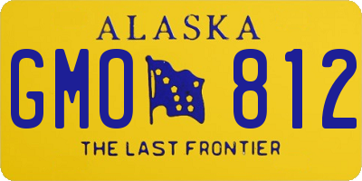 AK license plate GMO812