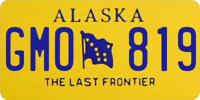AK license plate GMO819