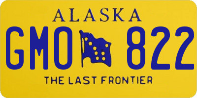 AK license plate GMO822