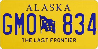 AK license plate GMO834