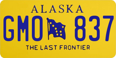 AK license plate GMO837
