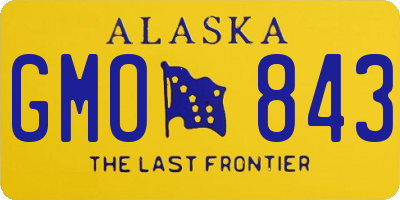 AK license plate GMO843