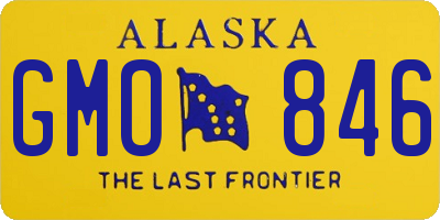 AK license plate GMO846