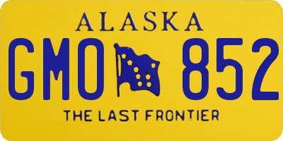 AK license plate GMO852