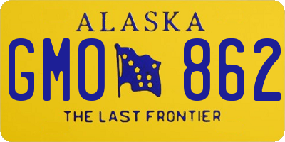 AK license plate GMO862