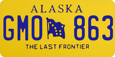 AK license plate GMO863