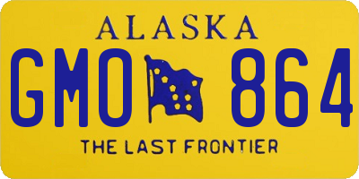AK license plate GMO864