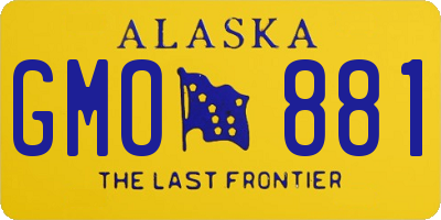 AK license plate GMO881