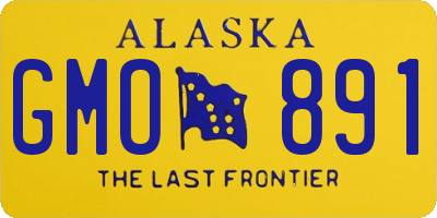 AK license plate GMO891