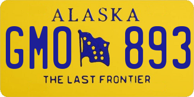 AK license plate GMO893