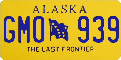 AK license plate GMO939