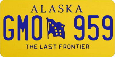 AK license plate GMO959