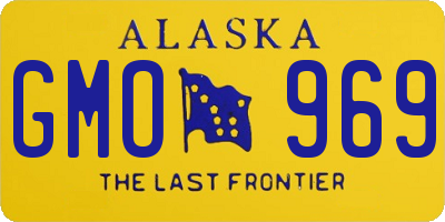 AK license plate GMO969