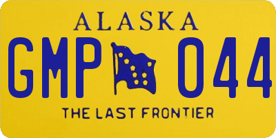 AK license plate GMP044