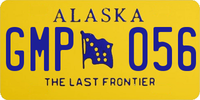 AK license plate GMP056