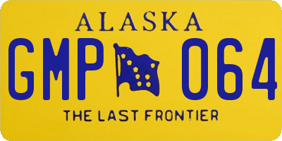 AK license plate GMP064