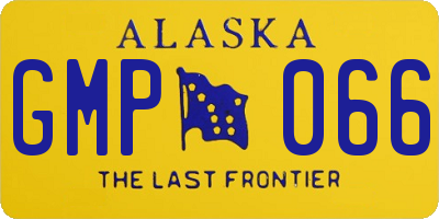 AK license plate GMP066