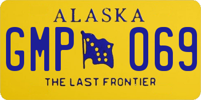 AK license plate GMP069