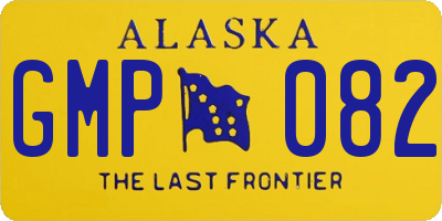 AK license plate GMP082