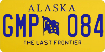 AK license plate GMP084