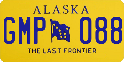 AK license plate GMP088