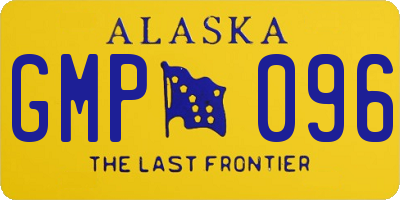 AK license plate GMP096