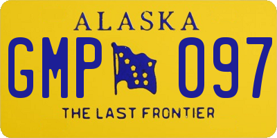 AK license plate GMP097