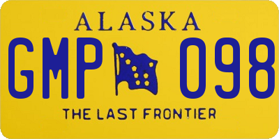 AK license plate GMP098