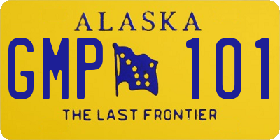 AK license plate GMP101