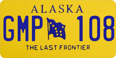 AK license plate GMP108