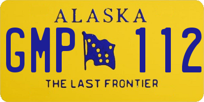 AK license plate GMP112