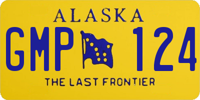 AK license plate GMP124