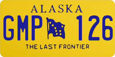 AK license plate GMP126