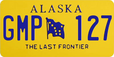 AK license plate GMP127