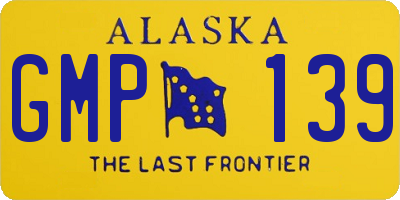 AK license plate GMP139